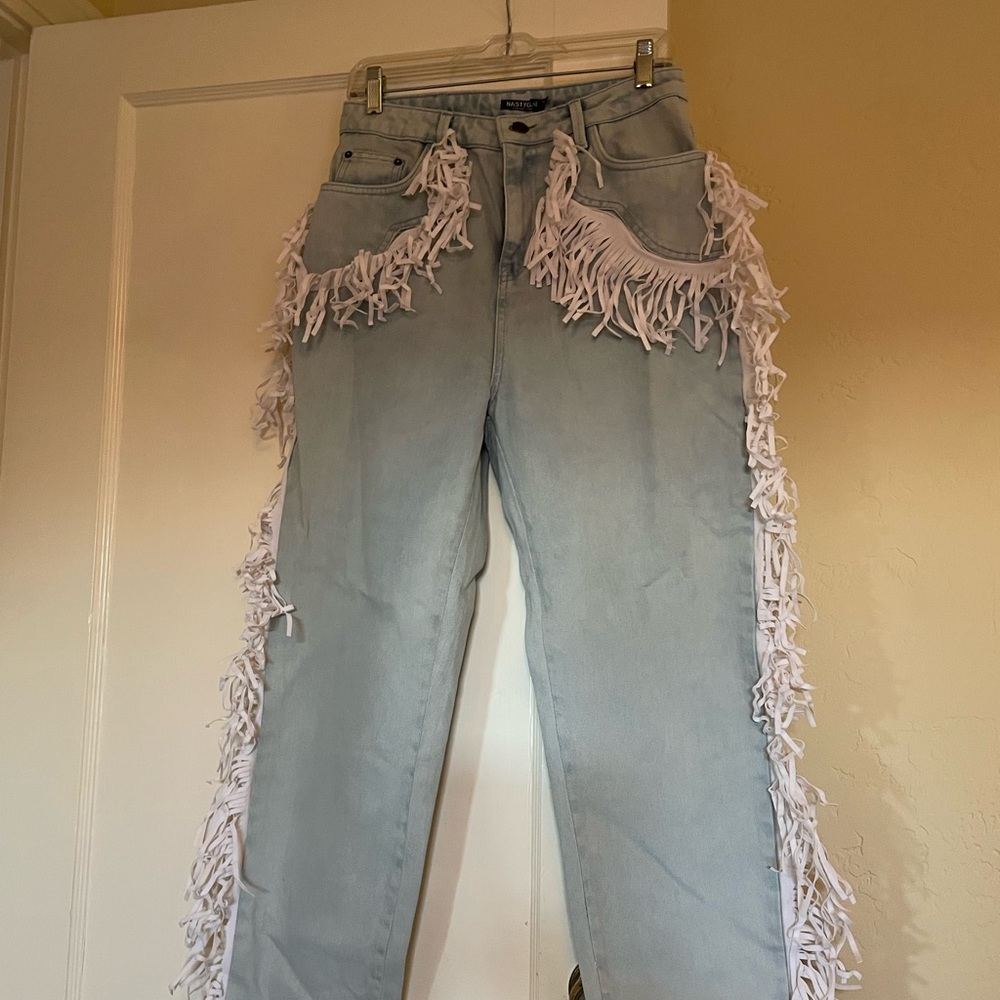 Nasty Gal tassel jeans
